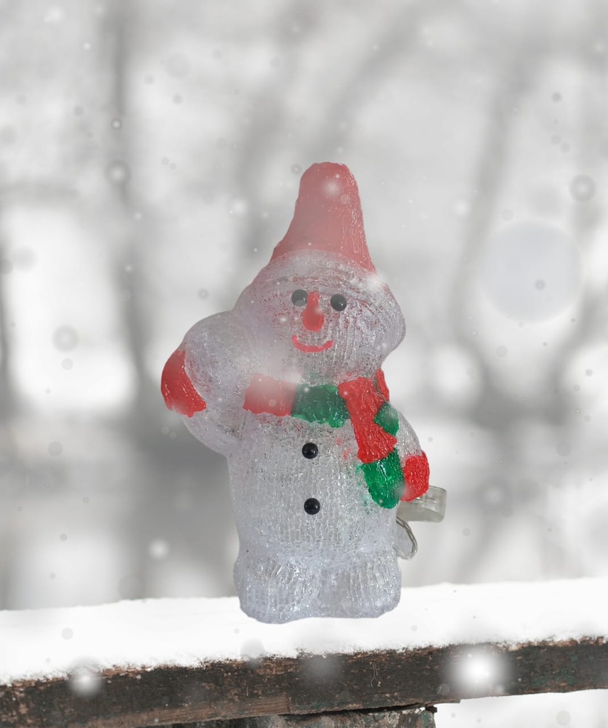 Muñeco De Nieve Con Pelota