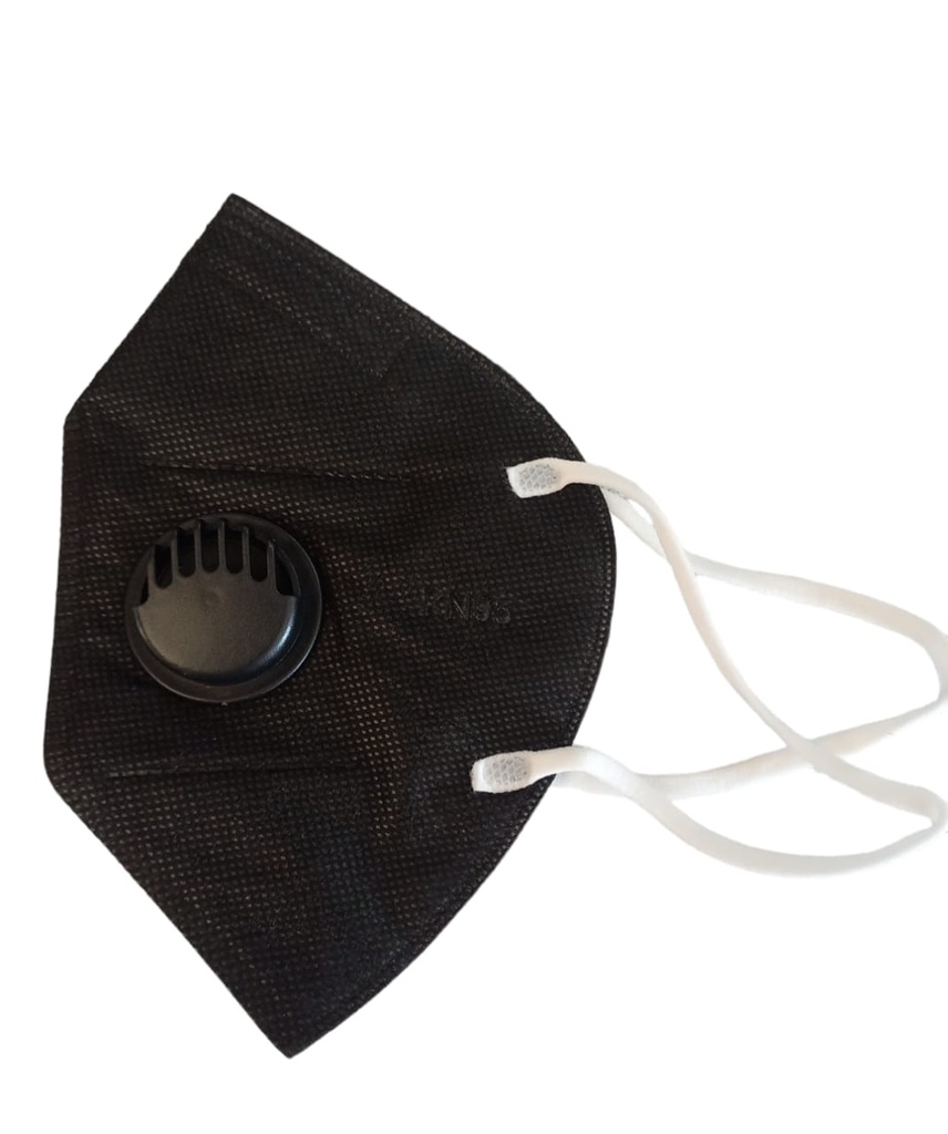 Kn95 Negro Con Filtro
