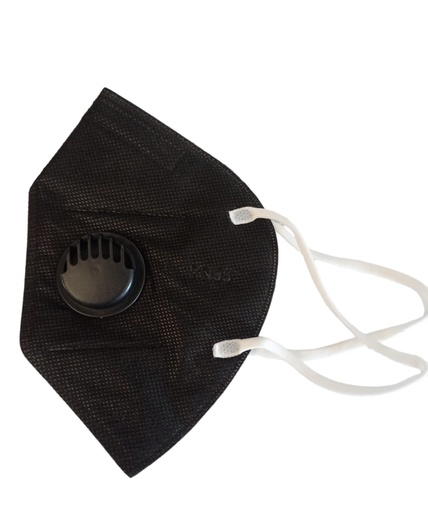 [CDS0131] Kn95 Negro Con Filtro